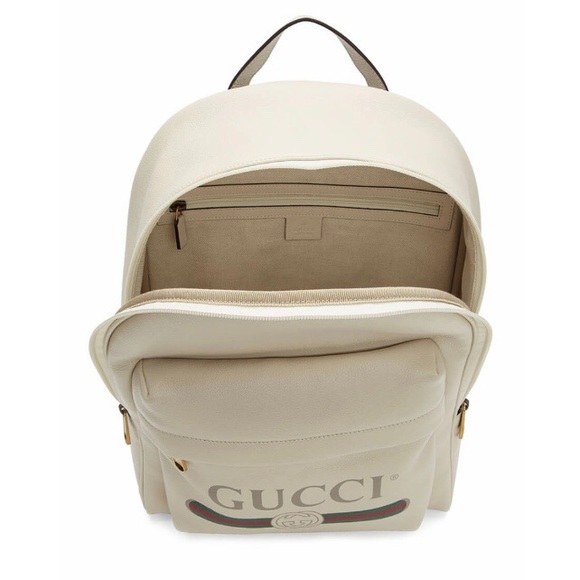 Gucci White Print Backpack - Picture 2 of 16